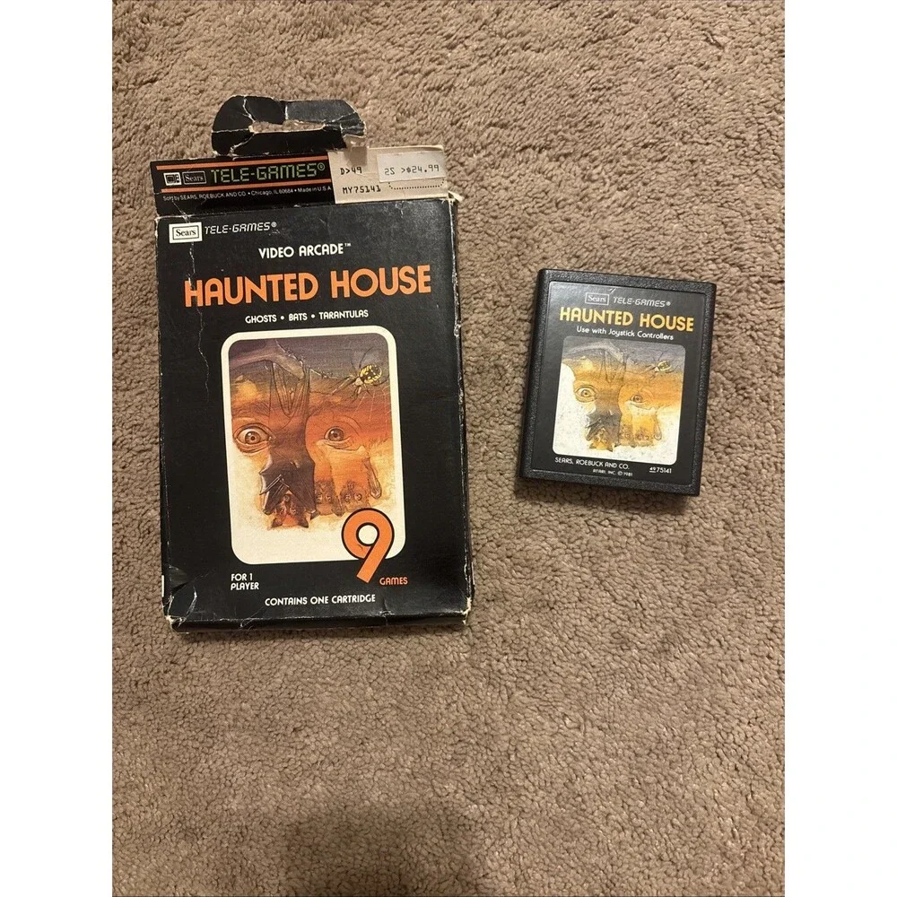 Atari 2600 VCS Haunted House By Sears Tele Games With Original Box